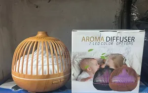 Ultrasonic Diffuser Humidifier With 7 Color Lights - 500ml