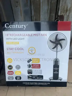 Century 18” Mist Rechargeable Fan
