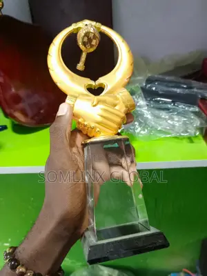 Crystal Trophy Plaque 24