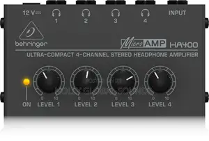 Behringer Microamp HA400 4-Channel Headphone Amplifier.