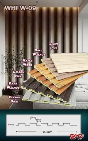 Soft Walnut Fluted Wall Panel