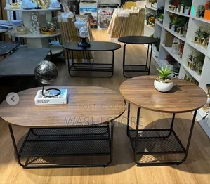 Faux Wooden Grain Center Table