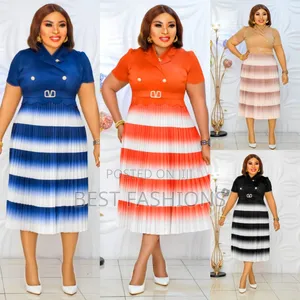 Pleated Formal Miyaki Dress