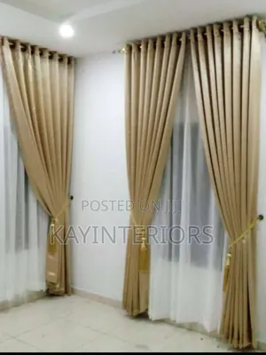 High Quality Cream Curtains Fabrics