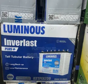 12v-230ah LUMINOUS Solar Tubular Battery(Inverlast Plus)
