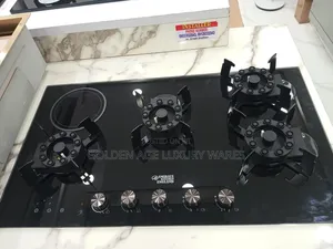 4 Burner, 1 Hot Plate Flip-Up Cabinet Hob
