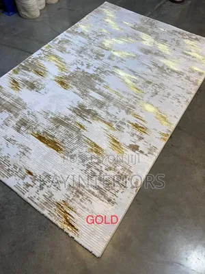 Cream and Gold Center Rugs