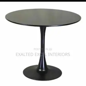 Modern Round Black Restaurant Dining Table