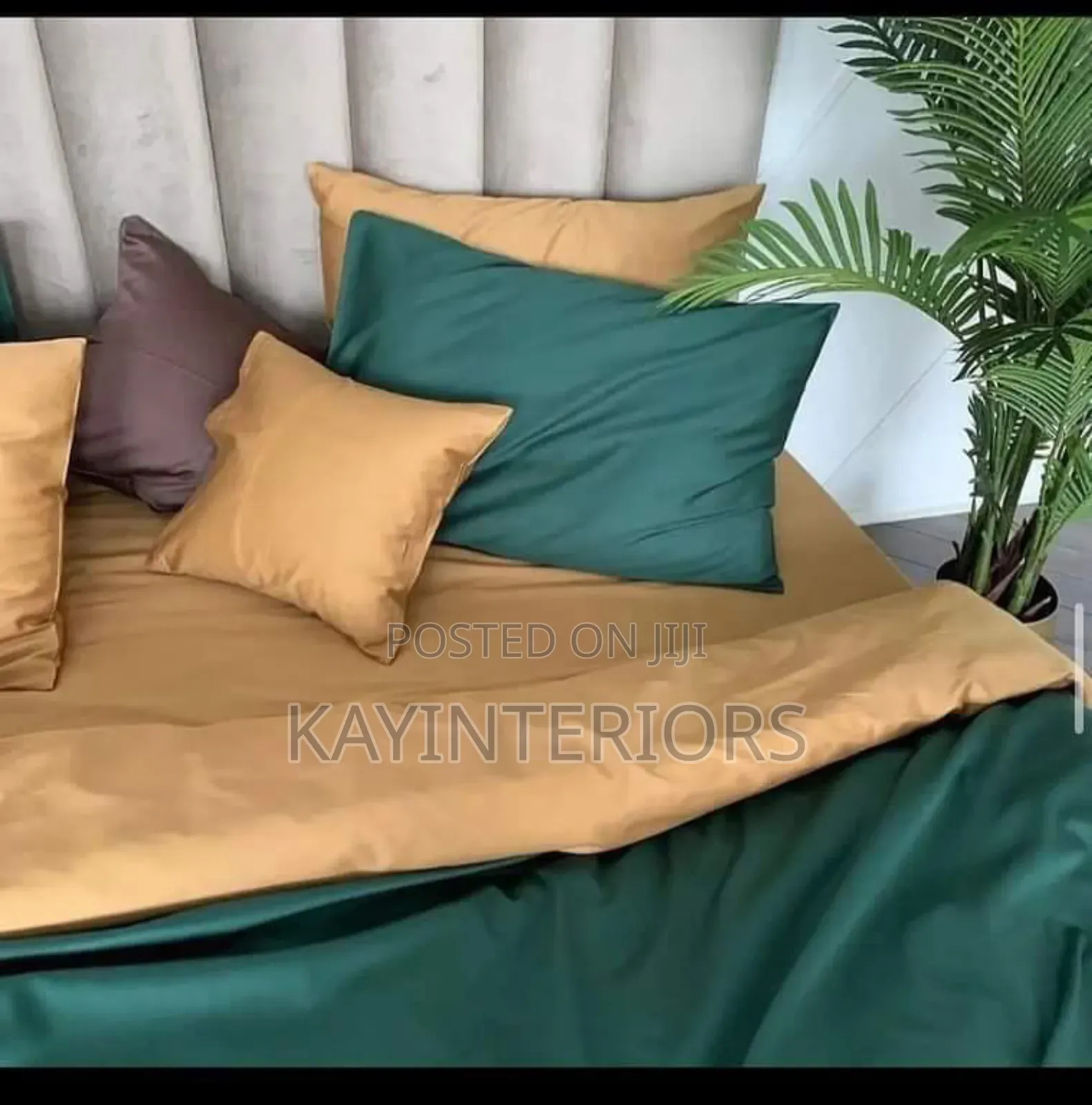 Burnt Orange Plain Duvet Set