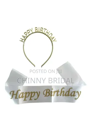 Happy Birthday Sash and Crown