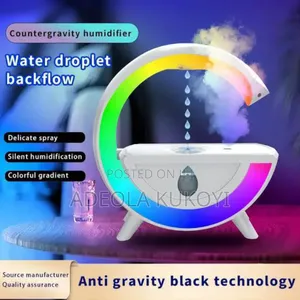 Anti Gravity Humidifier With Bluetooth Speaker