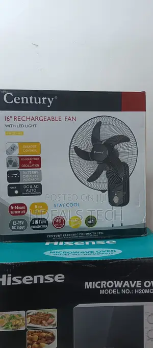 Top Value- Century 16inches Rechargeable Fan