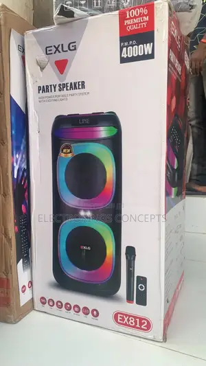Portable Rechargeable Party Speaker With Microphone