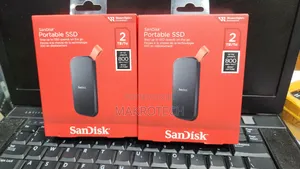 Sandisk 2TB Portable SSD, 800mb/S R, USB 3.2 Gen 2, Rugged