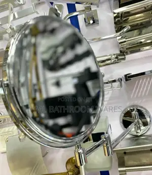 Double-Sided Wall Mounted Makeup Mirror With Magnification
