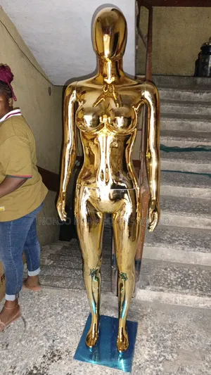 Gold Chrome Size 10 Female Faceless Mannequin