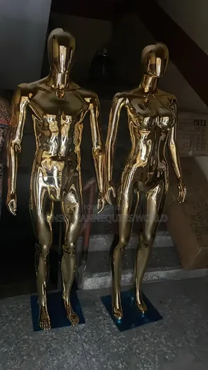 Male Gold Chrome Normal Size Mannequin