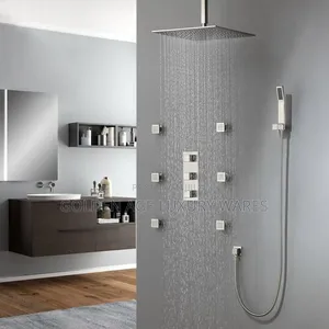 Body Massage Chrome Conduit Shower Set