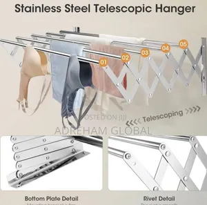 High Quality Adjustable Towel/Cloth Hanger 70cm