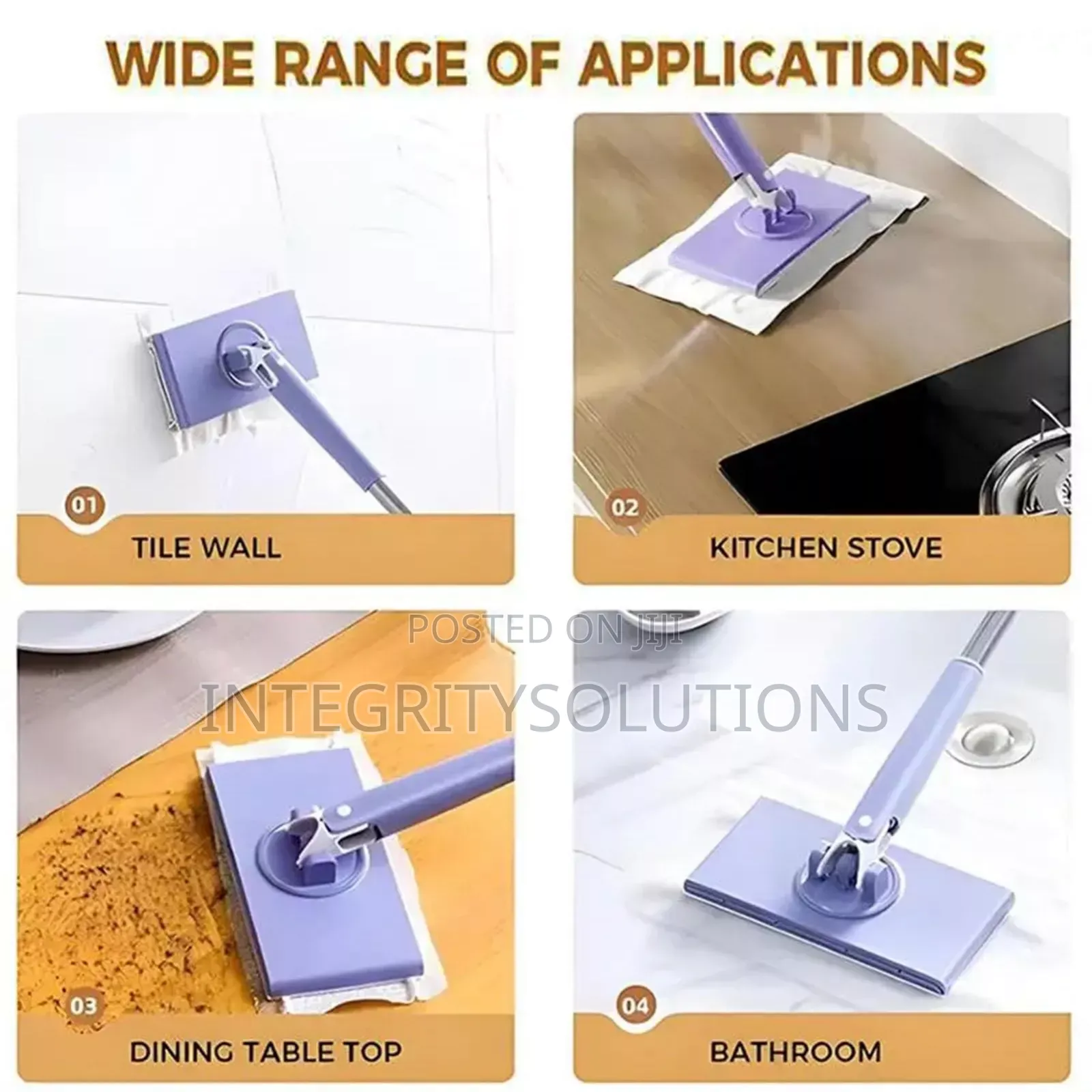 Automatic Cloth Changing Mini Mop, Push-Pull Handle
