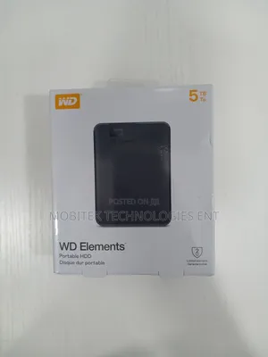 5tb Wd Elements External Portable Storage Hard Drive