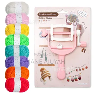 Pom Pom and Tassel Rolling Maker Plus 8pcs Yarn