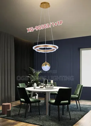 Led Gold Pendant Chandelier for Dining Table Lamp