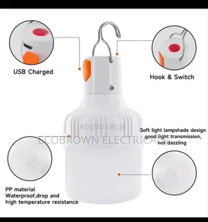 LED Rechargeable Bulb Very Effective With USB