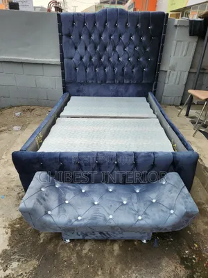 Padded Queen Size Bed Stand