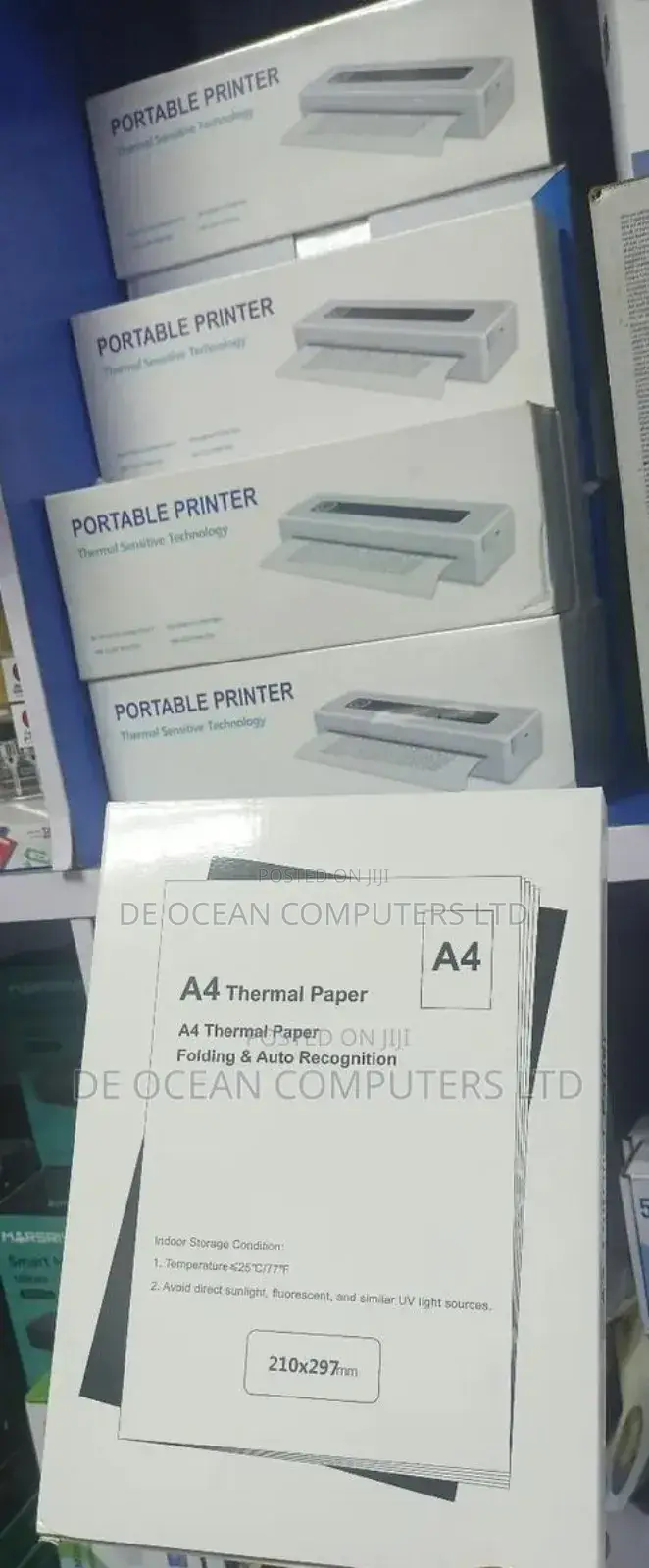 Portable Thermal Inkless Sensitive Bluetooth Printer