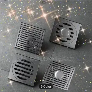 Square Black Floor Drains