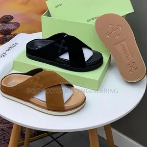 Off White Comfy Slides