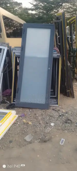 Glass and Aluminum Door