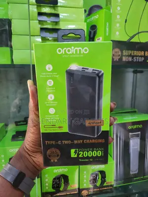 Oraimo 20,000mah Type-C Input/Output Powerbank