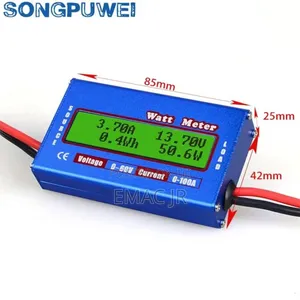 Digital LCD Display Blue Dc 60v 100a Balance Voltage Battery