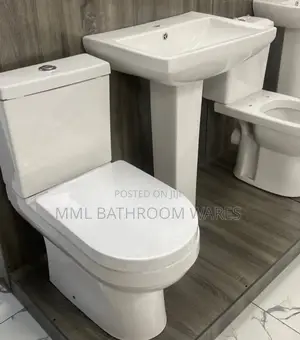 Closed Coupled Top Flush Wc Toilet Complete Sets