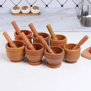 2pcs/Set Multipurpose Mortar Pestle as Kitchen Tool