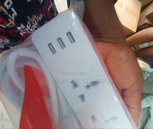Itel 4 Sockets Extension Box With 3 USB Ports Power Strip