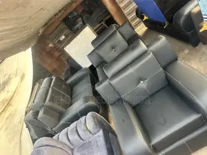 A Quality Black Leather Sofa