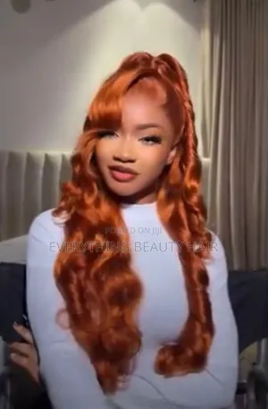 Ginger Silky Straight Human Hair Blend