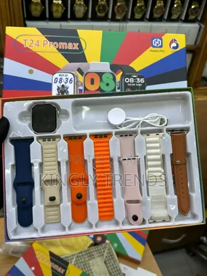 T24 Smart Watch Pro Max With 7 Straps
