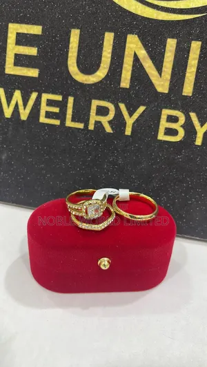 Solid Steel Gold Ring