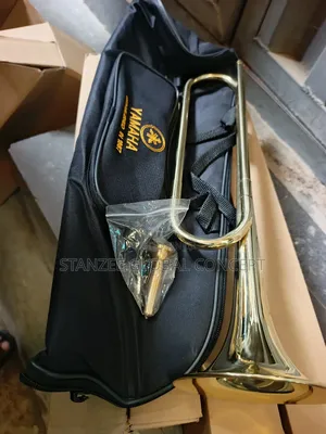 Bugle Long With Mouthpiece and Strap