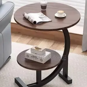 C- Shaped Side Table (Brown)