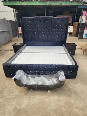 Ulphostery Six by Six Bed Frame With Side Drawers