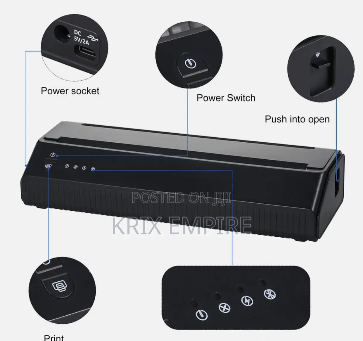 Wireless Tattoo Stencil Printer BT
