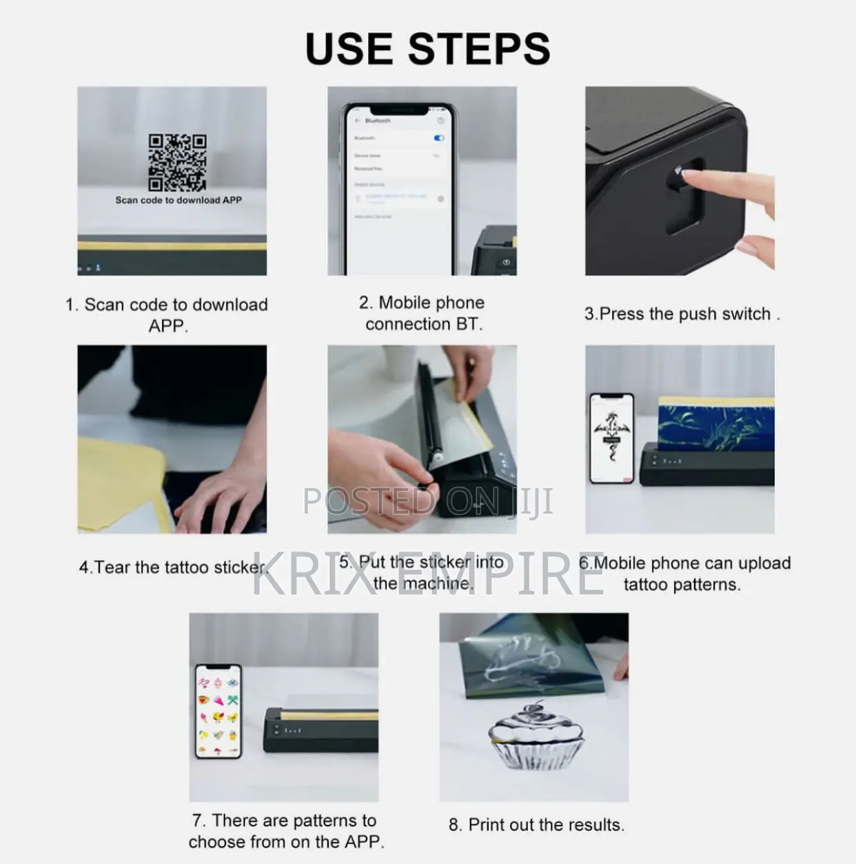 Wireless Tattoo Stencil Printer BT