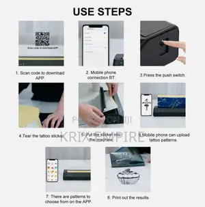 Wireless Tattoo Stencil Printer BT