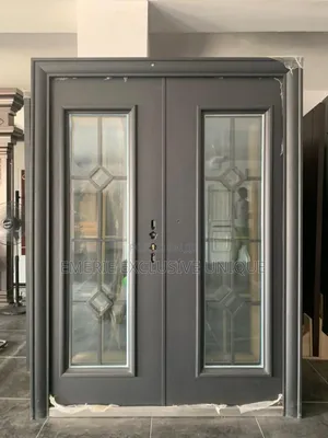 5ft Gray Copper French Glass Door