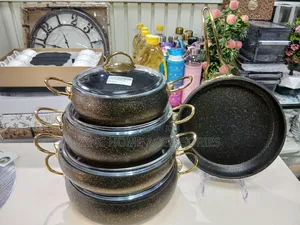 9piece Oms Granite Non-Stick Casserole